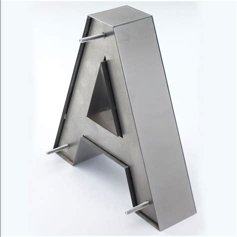 1 2 fabricated metal letter lobby sign|fabricated metal letters.